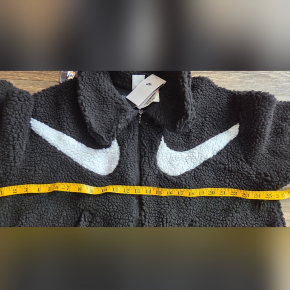 Nike Sportswear NSW Swoosh Sherpa Fleece Zip Jacket Womens Medium - Picture 8 of 10
